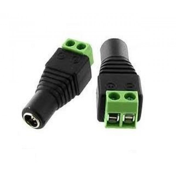 Conector Jack Hembra 2.1 con tornillo